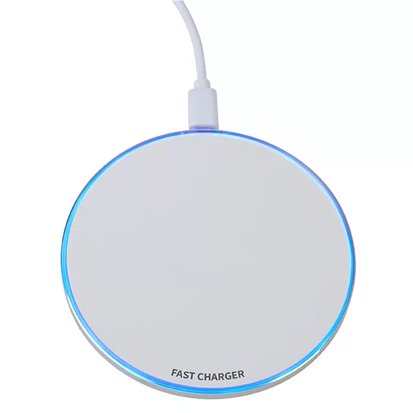 משטח טעינה אלחוטי ממותג 10W עם תאורת לד - דגם אלקטריסיטי – תמונה 2
