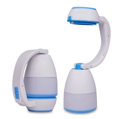 מנורת שולחן מתקפלת 3 ב-1: פנס נישא, נטענת USB ומטען נייד 1200mAh