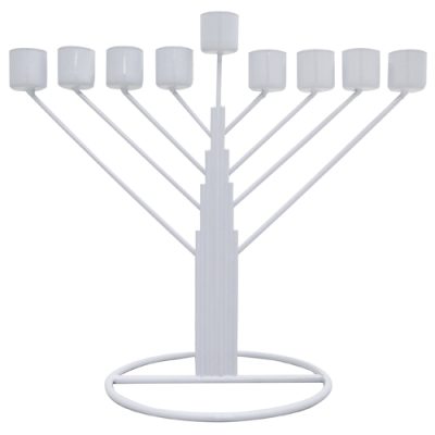 חנוכיית מתכת מהודרת דגם אומן