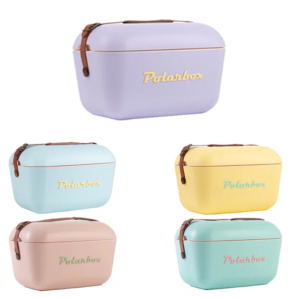 צידנית קשיחה 12 ליטר Polarbox בעיצוב וינטג' עם רצועת כתף מעור