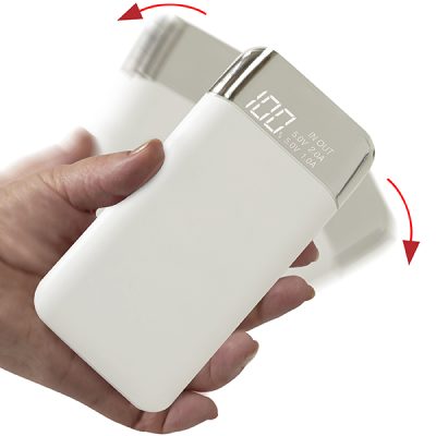 פאוורבנק עוצמתי 14,000mAh עם צג דיגיטלי חכם