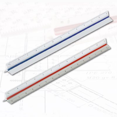 סרגל אדריכלים ממתכת מקצועי 30 ס"מ