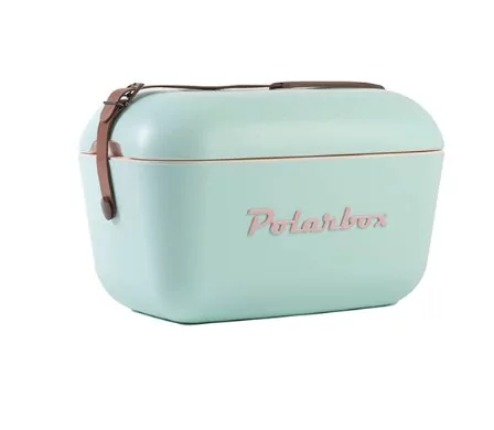 צידנית קשיחה 12 ליטר Polarbox בעיצוב וינטג' עם רצועת כתף מעור – תמונה 5