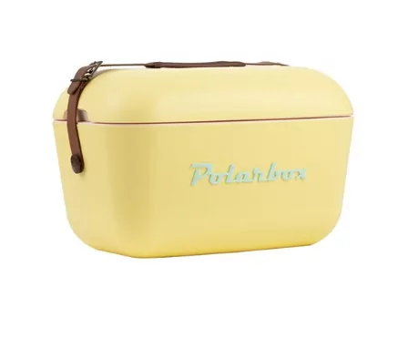 צידנית קשיחה 12 ליטר Polarbox בעיצוב וינטג' עם רצועת כתף מעור – תמונה 6