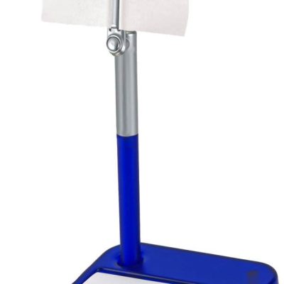 מעמד שולחני לניירות ממו עם עט ותופסן הודעות