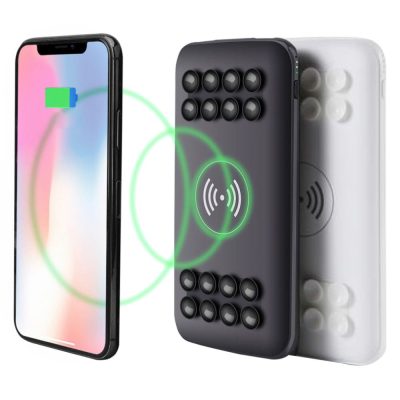 מטען נייד Karius 5,000mAh עם טעינה אלחוטית והצמדה לטלפון