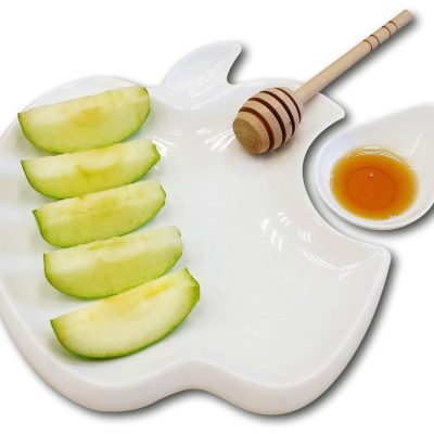סט הגשה מהודר מפורצלן לראש השנה - דגם גרני