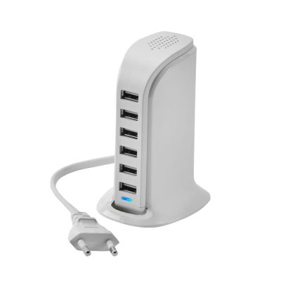 מרכזיית USB מהירה 'לונדון' - 6 יציאות טעינה