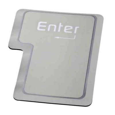 משטח ארגונומי לעכבר בעיצוב מקש Enter