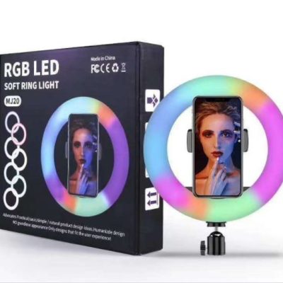 טבעת תאורה RGB 26 ס"מ עם חצובה מקצועית