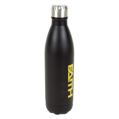 בקבוק נירוסטה טרמי ממותג 1 ליטר – שחור (Black)